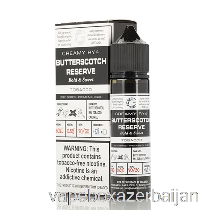 E-Juice Vape Butterscotch Reserve - BSX Series - 60mL 6mg